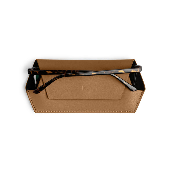 Slimline Glasses Case | Tan by Fox and Leo. Australian Art Prints, Gifts, Fashion and Homewares. Green Door Decor. www.greendoordecor.com.au