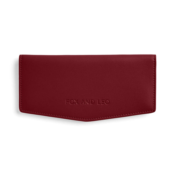 Slimline Wallet | Burgundy by Fox and Leo. Australian Art Prints, Gifts, Fashion and Homewares. Green Door Decor. www.greendoordecor.com.au