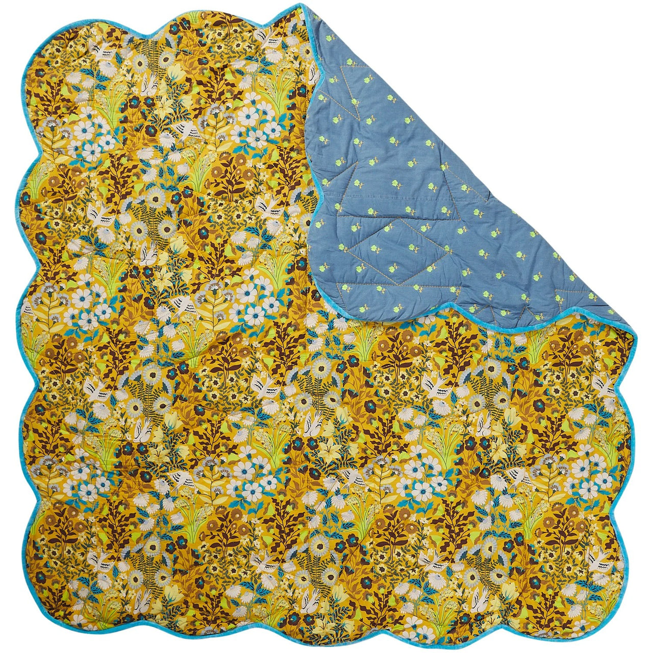 'Sloane' Scalloped Coverlet by Sage and Clare. Australian Art Prints, Gifts, Fashion and Homewares. Green Door Decor. www.greendoordecor.com.au