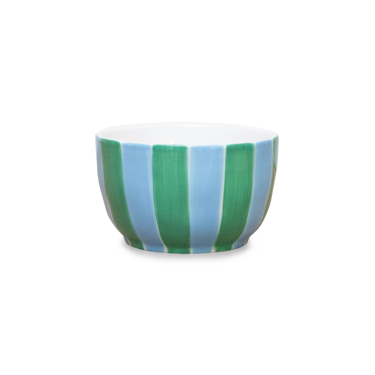 Noss Ceramic Small Bowl | Blue & Green Stripe by Noss & Co. Australian Art Prints, Gifts, Fashion and Homewares. Green Door Decor. www.greendoordecor.com.au
