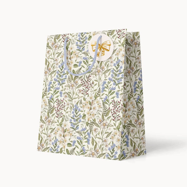 'Forget Me Not' Small Gift Bag by Bespoke Letterpress. Australian Art Prints, Gifts, Fashion and Homewares. Green Door Decor. www.greendoordecor.com.au