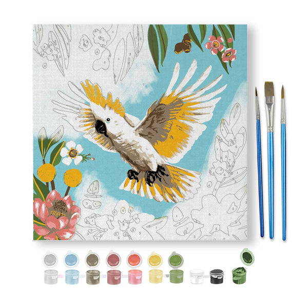Small Paint By Numbers Kit | The Secret World Of The Bush by La La Land. Australian Art Prints, Gifts, Fashion and Homewares. Green Door Decor. www.greendoordecor.com.au
