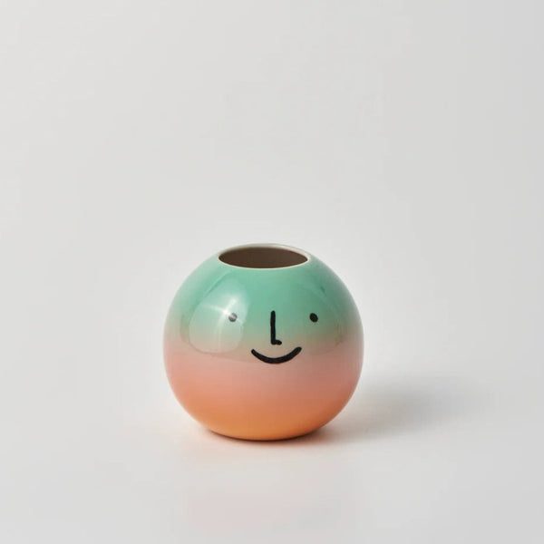 Smiley Vase | Peach by Jones and Co. Australian Art Prints and Homewares. Green Door Decor. www.greendoordecor.com.au