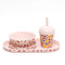 Mini Smoothie Cup & Straw 200ml | Fruits Pink by Chino Club. Australian Art Prints, Gifts, Fashion and Homewares. Green Door Decor. www.greendoordecor.com.au
