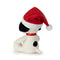 Snoopy Sitting (17cm) | Christmas Hat. Australian Art Prints and Homewares. Green Door Decor. www.greendoordecor.com.au