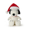 Snoopy Sitting (17cm) | Christmas Hat. Australian Art Prints and Homewares. Green Door Decor. www.greendoordecor.com.au