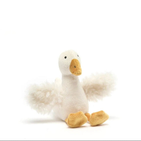 Snowy the Goose Rattle by Nana Huchy. Australian Art Prints, Gifts, Fashion and Homewares. Green Door Decor. www.greendoordecor.com.au
