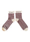 'Cocoa Check' Socks | FAR MER. by Whitney | Whitney Spicer Art. Australian Art Prints, Fashion and Homewares. Green Door Decor. www.greendoordecor.com.au