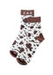 'Moo Walk' Socks | FAR MER. by Whitney | Whitney Spicer Art. Australian Art Prints, Fashion and Homewares. Green Door Decor. www.greendoordecor.com.au