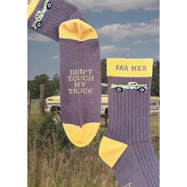 'Truck' Socks | FAR MER. by Whitney | Whitney Spicer Art. Australian Art Prints, Gifts, Fashion and Homewares. Green Door Decor. www.greendoordecor.com.au