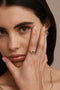 'Sophia Apatite' Gold Stacker Ring | Size 8 by ToniMay. Australian Art Prints, Gifts, Fashion and Homewares. Green Door Decor. www.greendoordecor.com.au