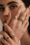 'Sophia Apatite' Gold Stacker Ring | Size 9 by ToniMay. Australian Art Prints, Gifts, Fashion and Homewares. Green Door Decor. www.greendoordecor.com.au