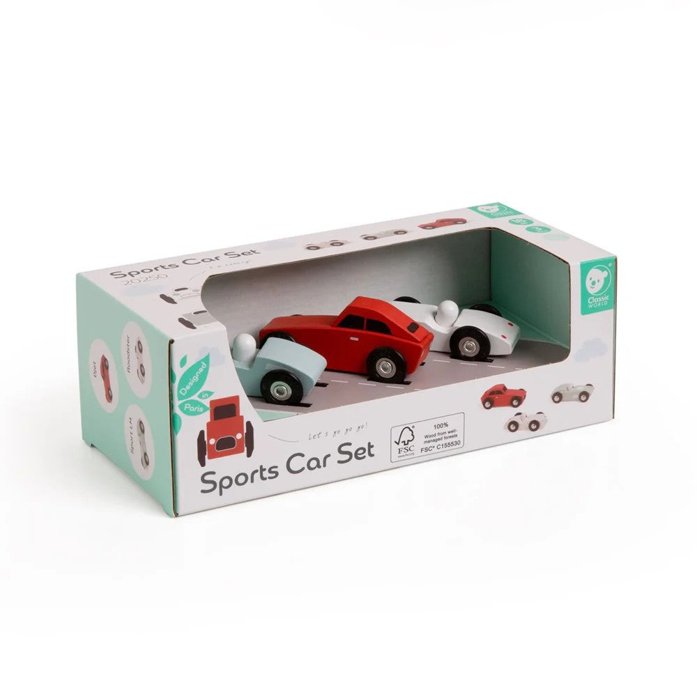 Sports Car Set | Classic World. Australian Art Prints and Homewares. Green Door Decor. www.greendoordecor.com.au