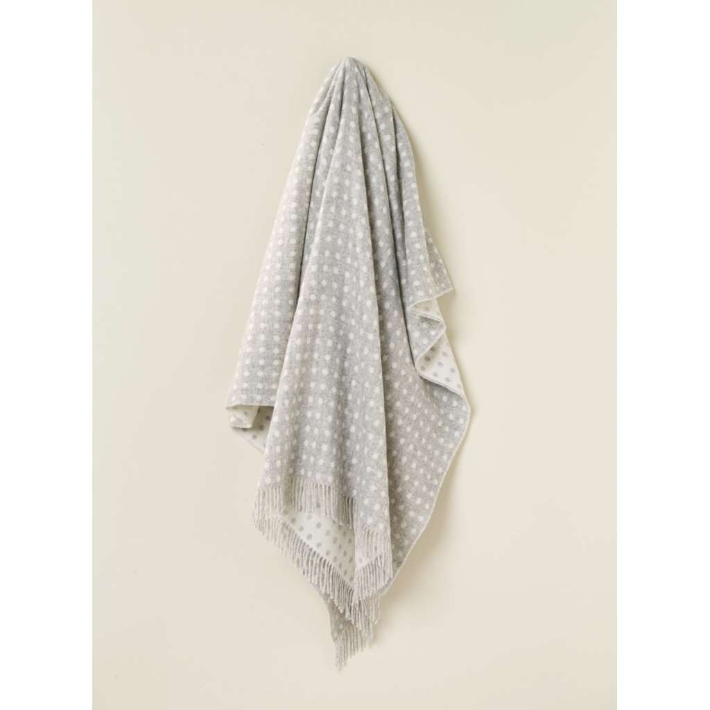 Bronte by Moon - Spot Design Merino Throw | Grey. Australian Art Prints and Homewares. Green Door Decor. www.greendoordecor.com.au