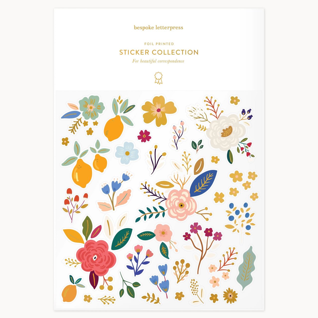 Sticker Sheet | Spring Florals by Bespoke Letterpress. Australian Art Prints and Homewares. Green Door Decor. www.greendoordecor.com.au