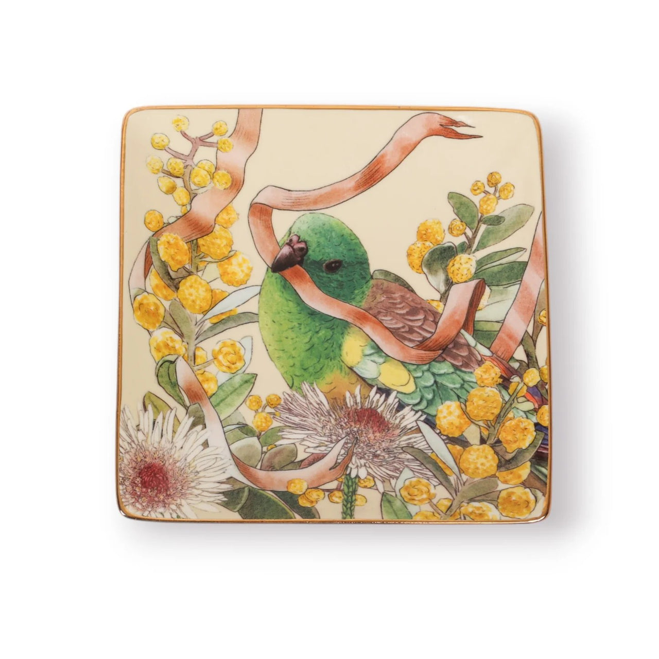 Square Trinket Tray | Golden Hour by La La Land. Australian Art Prints, Fashion and Homewares. Green Door Decor. www.greendoordecor.com.au