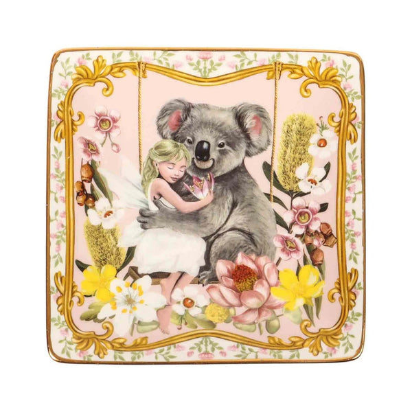 Square Trinket Tray | The Secret World Of The Bush by La La Land. Australian Art Prints, Gifts, Fashion and Homewares. Green Door Decor. www.greendoordecor.com.au