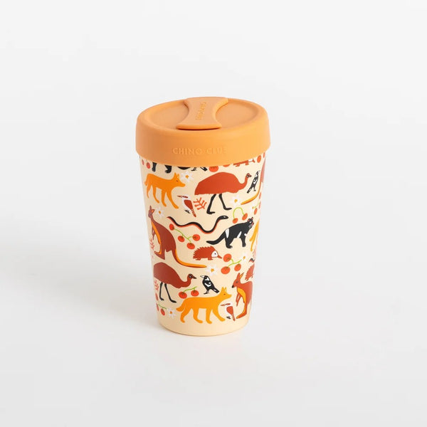 12oz Stainless Steel Coffee Cup | Aussie Animals by Chino Club. Australian Art Prints, Gifts, Fashion and Homewares. Green Door Decor. www.greendoordecor.com.au