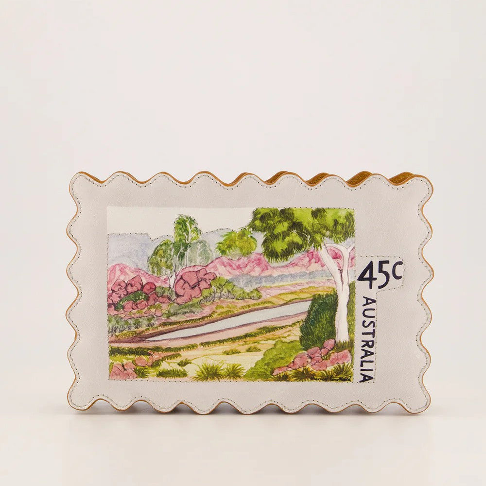 Stamp Clutch | Postage by Nancybird. Australian Art Prints and Homewares. Green Door Decor. www.greendoordecor.com.au