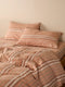 Linen Pillowcase Set - Standard | Stripe Hazelnut by Bonnie and Neil. Australian Art Prints, Gifts, Fashion and Homewares. Green Door Decor. www.greendoordecor.com.au