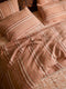 Linen Pillowcase Set - Standard | Stripe Hazelnut by Bonnie and Neil. Australian Art Prints, Gifts, Fashion and Homewares. Green Door Decor. www.greendoordecor.com.au
