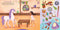 Sticker Doll Dress-Up Book | Unicorns by Peter Pauper Press. Australian Art Prints, Gifts, Fashion and Homewares. Green Door Decor. www.greendoordecor.com.au