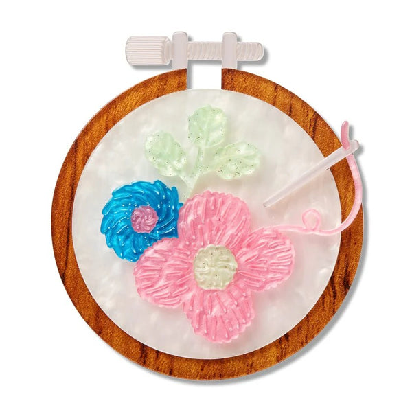 Stitched & Framed Brooch | Erstwilder. Australian Art Prints, Gifts, Fashion and Homewares. Green Door Decor. www.greendoordecor.com.au