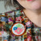 Stitched & Framed Brooch | Erstwilder. Australian Art Prints, Gifts, Fashion and Homewares. Green Door Decor. www.greendoordecor.com.au