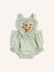 Strawberry Fields Romper - Minty by Fleur Harris. Australian Art Prints and Homewares. Green Door Decor. www.greendoordecor.com.au