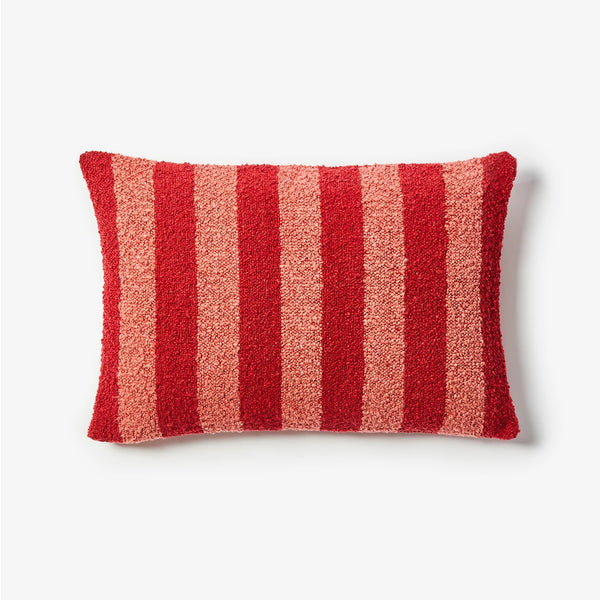 Boucle Cushion (60x40cm) | Stripe Burgundy by Bonnie and Neil. Australian Art Prints and Homewares. Green Door Decor. www.greendoordecor.com.au