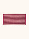 Stripe Burgundy | Long Bath Mat by Bonnie & Neil. Australian Art Prints, Gifts, Fashion and Homewares. Green Door Decor. www.greendoordecor.com.au