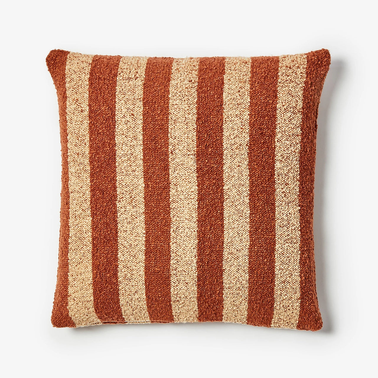 Boucle Cushion (60cm) | Stripe Chocolate by Bonnie and Neil. Australian Art Prints and Homewares. Green Door Decor. www.greendoordecor.com.au