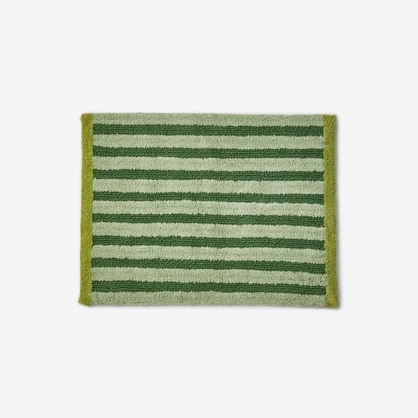 Bath Mat | Stripe Reversible Khaki by Bonnie and Neil. Australian Art Prints, Fashion and Homewares. Green Door Decor. www.greendoordecor.com.au