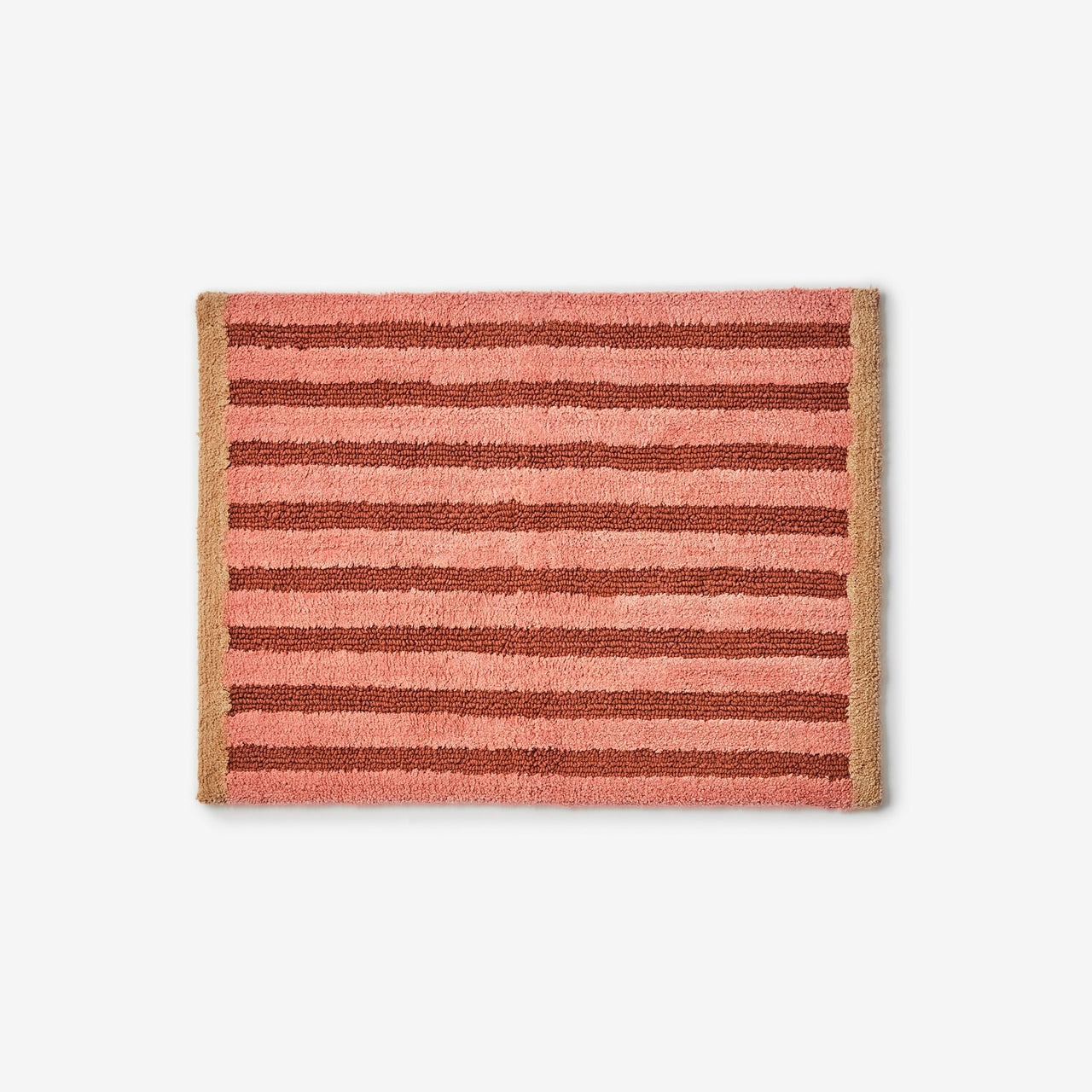 Bath Mat | Stripe Reversible Terracotta by Bonnie and Neil. Australian Art Prints, Fashion and Homewares. Green Door Decor. www.greendoordecor.com.au