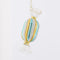 Striped Candy Decoration - Turquoise | Christmas Hanging Decorations by Florabelle. Australian Art Prints and Homewares. Green Door Decor. www.greendoordecor.com.au