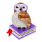 Studious Snow Owl Brooch | Erstwilder. Australian Art Prints, Gifts, Fashion and Homewares. Green Door Decor. www.greendoordecor.com.au