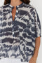 Sultan Blouse Navy Blur by Alexandra. Australian Art Prints, Fashion and Homewares. Green Door Decor. www.greendoordecor.com.au