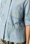 Summer Shirt | Garden Embroidered by Nancybird. Australian Art Prints, Gifts, Fashion and Homewares. Green Door Decor. www.greendoordecor.com.au