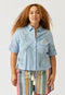 Summer Shirt | Garden Embroidered by Nancybird. Australian Art Prints, Gifts, Fashion and Homewares. Green Door Decor. www.greendoordecor.com.au