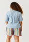 Summer Shirt | Garden Embroidered by Nancybird. Australian Art Prints, Gifts, Fashion and Homewares. Green Door Decor. www.greendoordecor.com.au