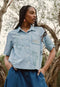 Summer Shirt | Garden Embroidered by Nancybird. Australian Art Prints, Gifts, Fashion and Homewares. Green Door Decor. www.greendoordecor.com.au