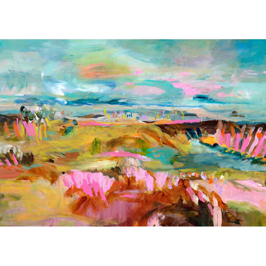 'Sunrise Solstice Swims' Art Print by Grotti Lotti. Australian Art Prints and Homewares. Green Door Decor. www.greendoordecor.com.au