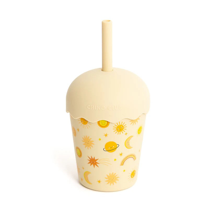 Mini Smoothie Cup & Straw (200ml) | Suns by Chino Club. Australian Art Prints and Homewares. Green Door Decor. www.greendoordecor.com.au