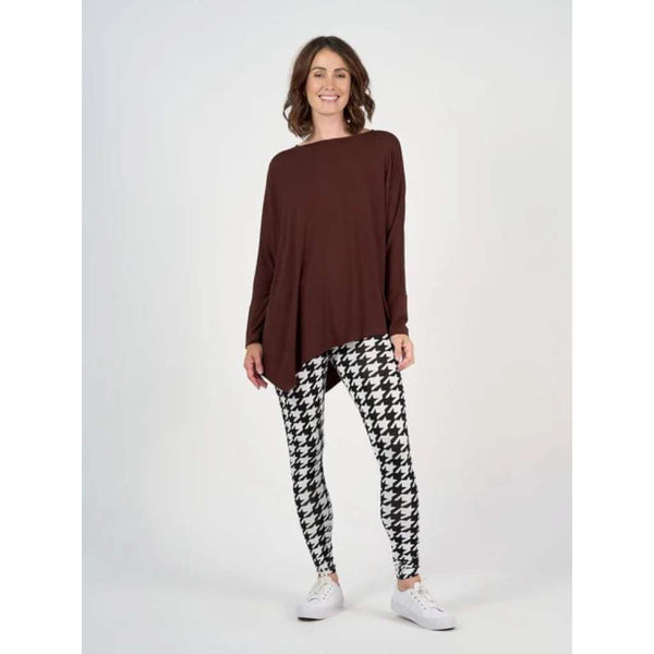 Susie Oversized Asymmetrical Bamboo Top | Burgundy by Lou Lou Australia. Australian Art Prints, Gifts, Fashion and Homewares. Green Door Decor. www.greendoordecor.com.au