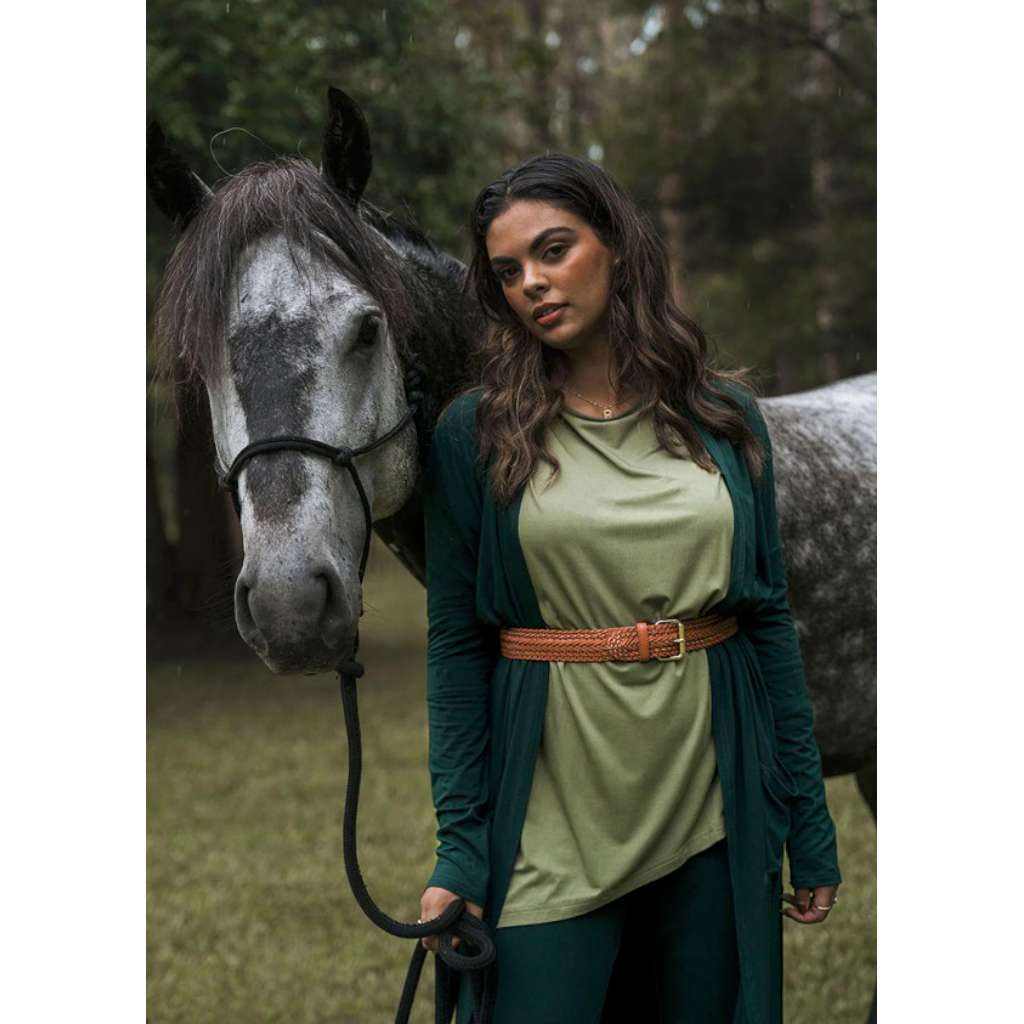 Susie Oversized Asymmetrical Bamboo Top | Olive by Lou Lou Australia. Australian Art Prints and Homewares. Green Door Decor. www.greendoordecor.com.au