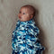 Swaddle | Bleu by Snug As A Bub & Co. Australian Art Prints and Homewares. Green Door Decor. www.greendoordecor.com.au