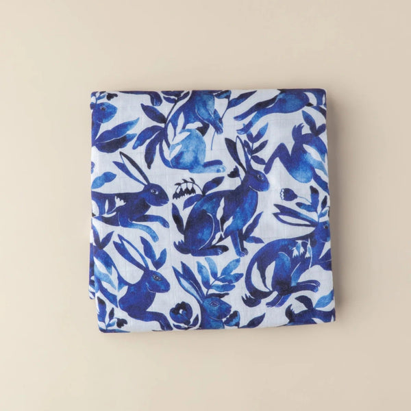 Swaddle | Bleu by Snug As A Bub & Co. Australian Art Prints and Homewares. Green Door Decor. www.greendoordecor.com.au