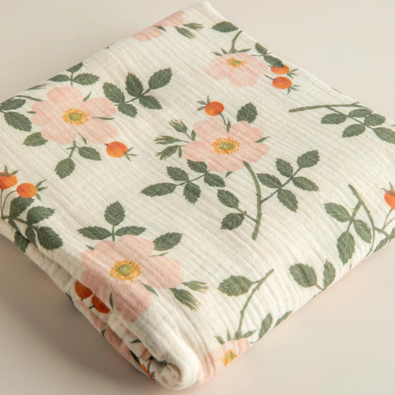Swaddle | Wild Roses by Snug As A Bub. Australian Art Prints, Gifts, Fashion and Homewares. Green Door Decor. www.greendoordecor.com.au