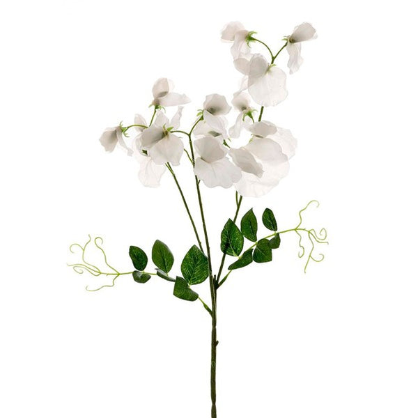 Faux Flower | Sweetpea Spray 70cm White. Australian Art Prints and Homewares. Green Door Decor. www.greendoordecor.com.au