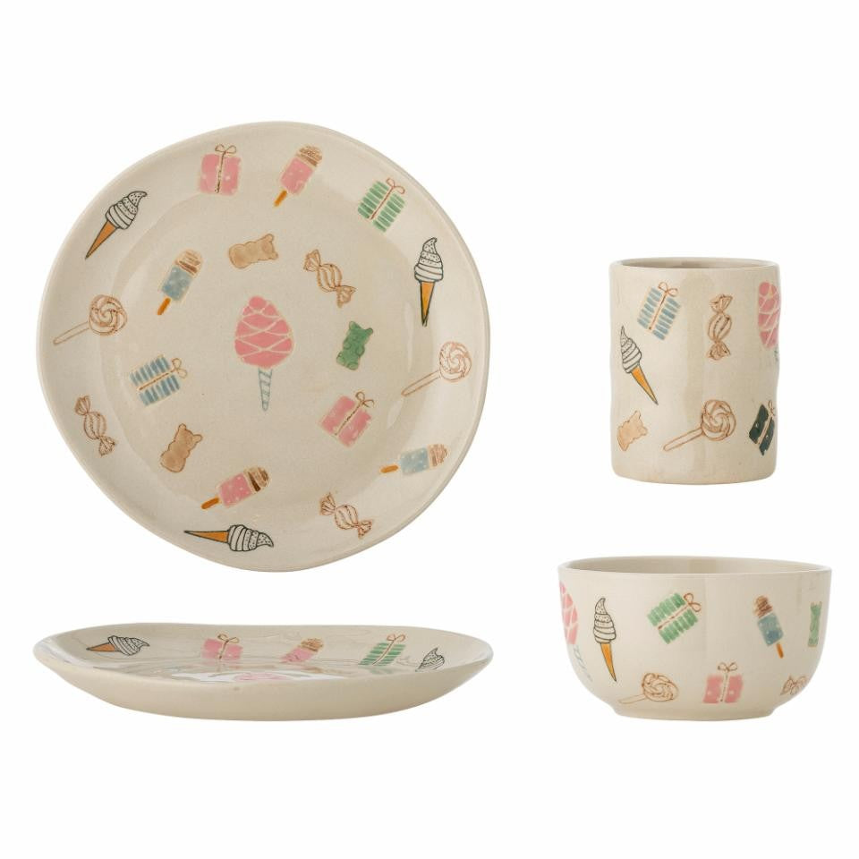 Bloomingville | Sweets Tableware Set - Multi by French Bazaar. Australian Art Prints and Homewares. Green Door Decor. www.greendoordecor.com.au